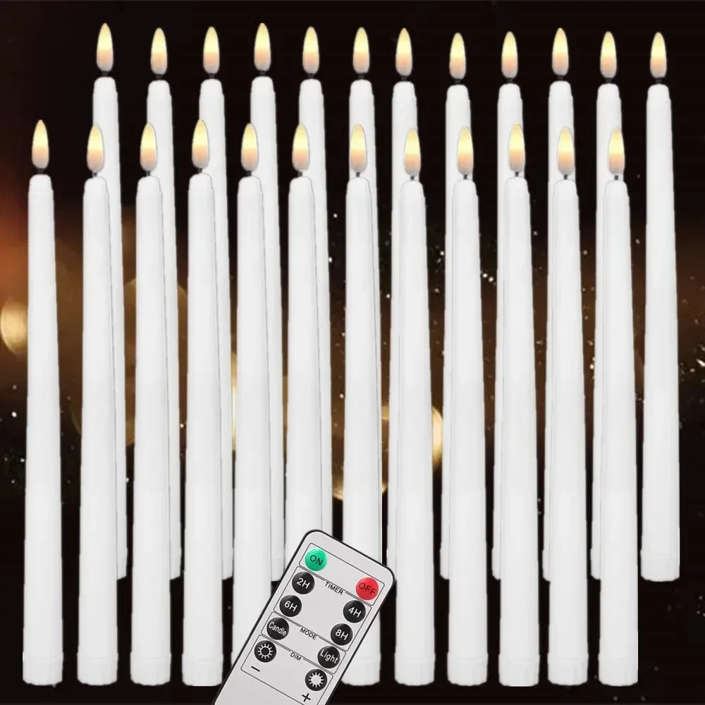 Feature Flameless LED Tealight Candles 12 Or 24 Pack