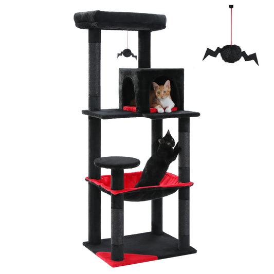 PAWZ Road Gothic Cat Tree Indoor Cat Tower Hammock Deluxe