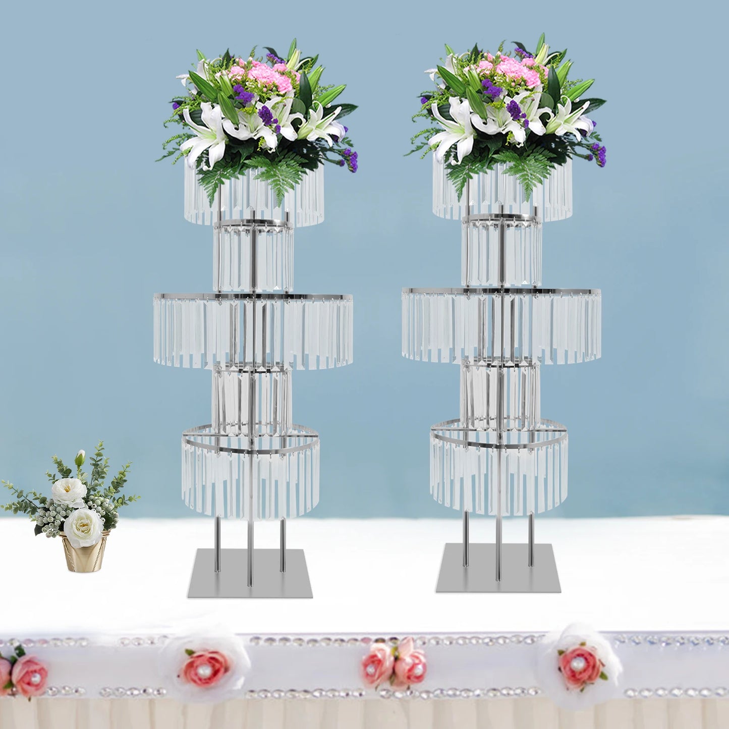 Sichuan Crystal Flower Stand Five-Tier Centerpieces