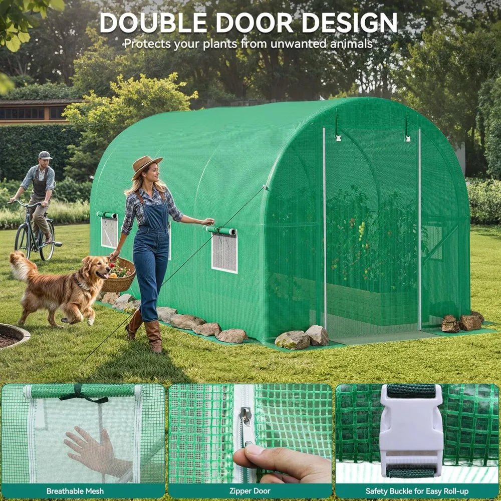 Heavy Duty Walk-In Greenhouse For Outdoor Gardening