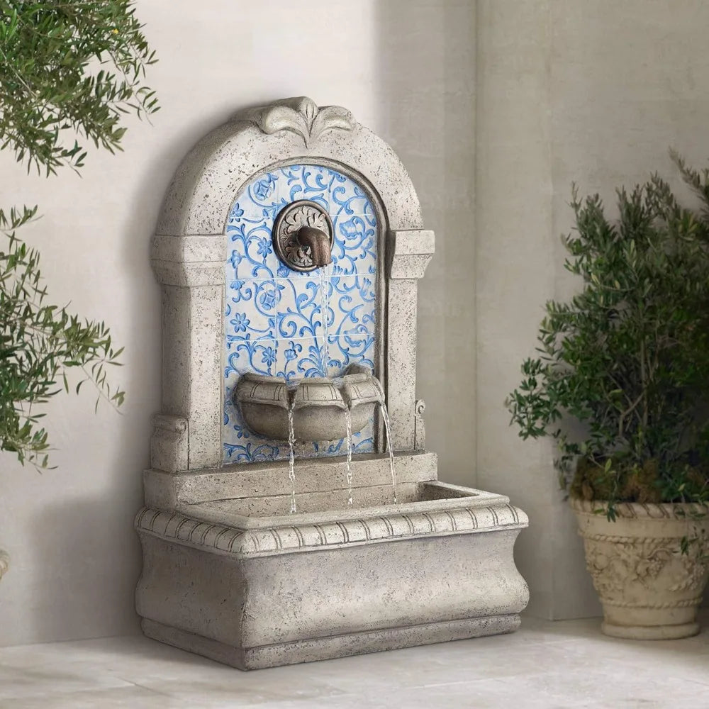 Manhasset Outdoor Faux Stone Floor Fountain Waterfall