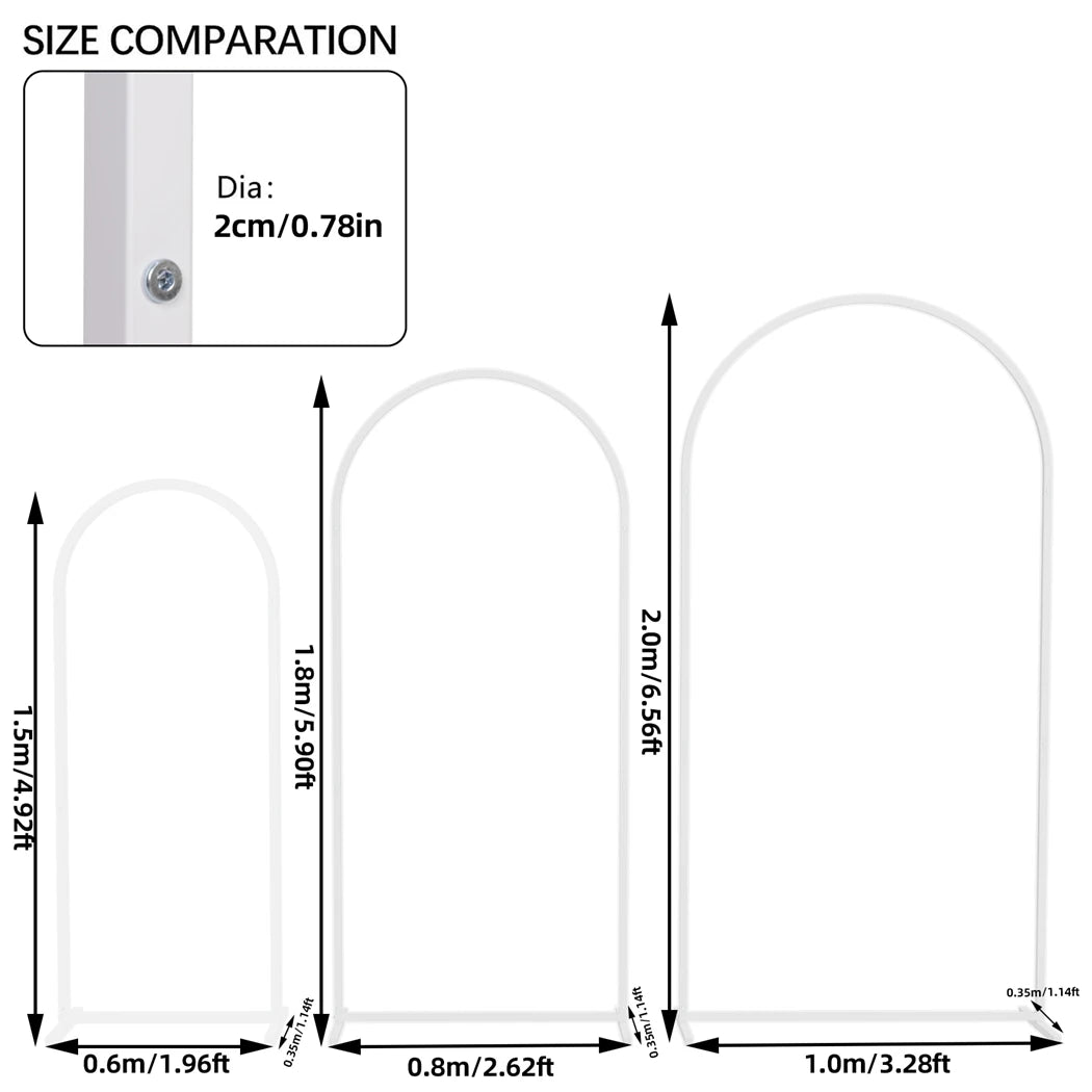 Metal Wedding Arch Balloon Backdrop Stand For Decorations