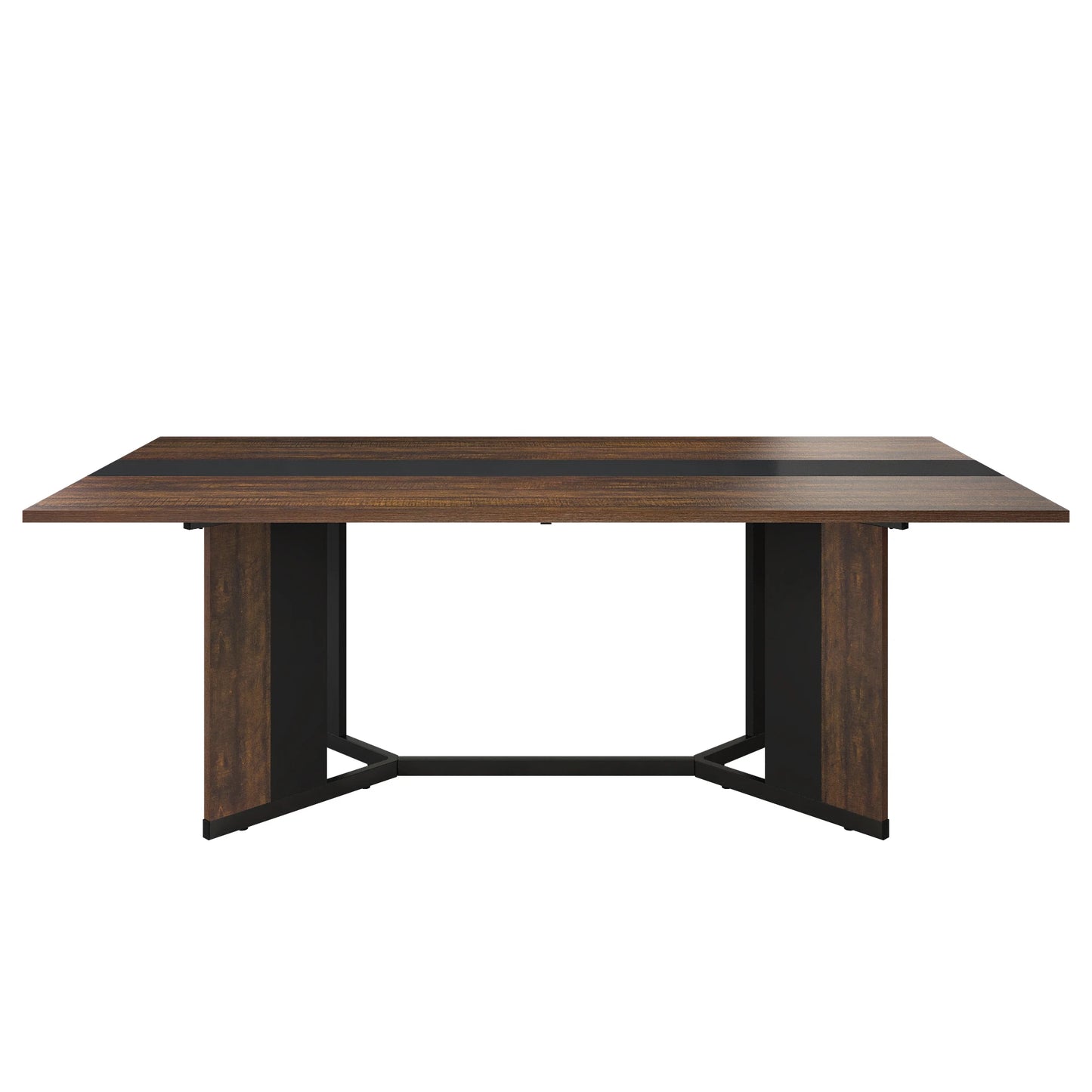 QiaoShiRen Modern Rectangular Dining Table For Eight