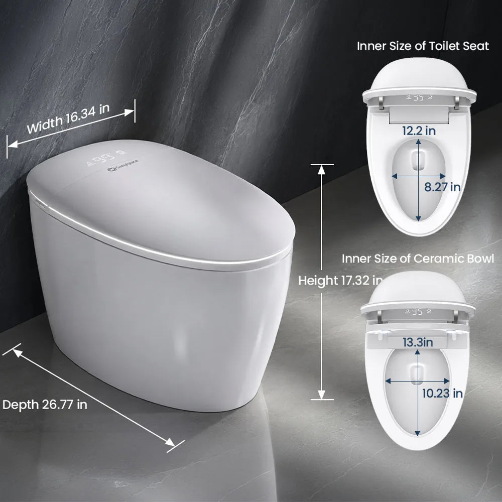 Sanyipace One-Piece Smart Bidet Toilet With Dual Flush