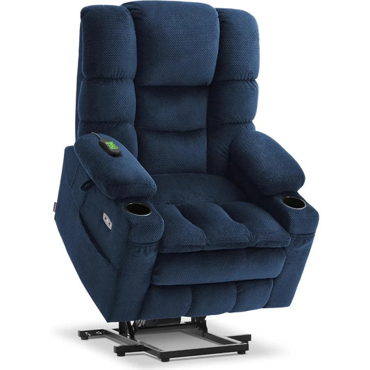 Triple Motor Power Lift Recliner Chair with Massage Heat for Petite Elderly
