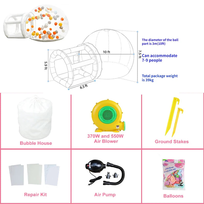 Shanghai Inflatable Bubble House Clear Bubble Tent Wedding