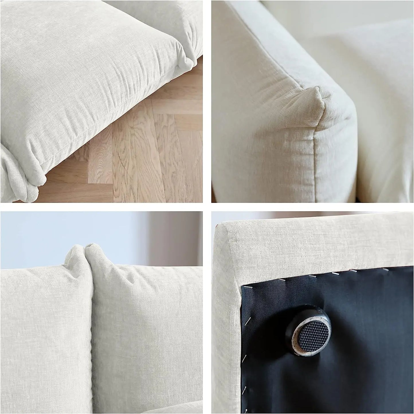 CN Guangdong Sectional Sofa Chenille U Shaped Comfort