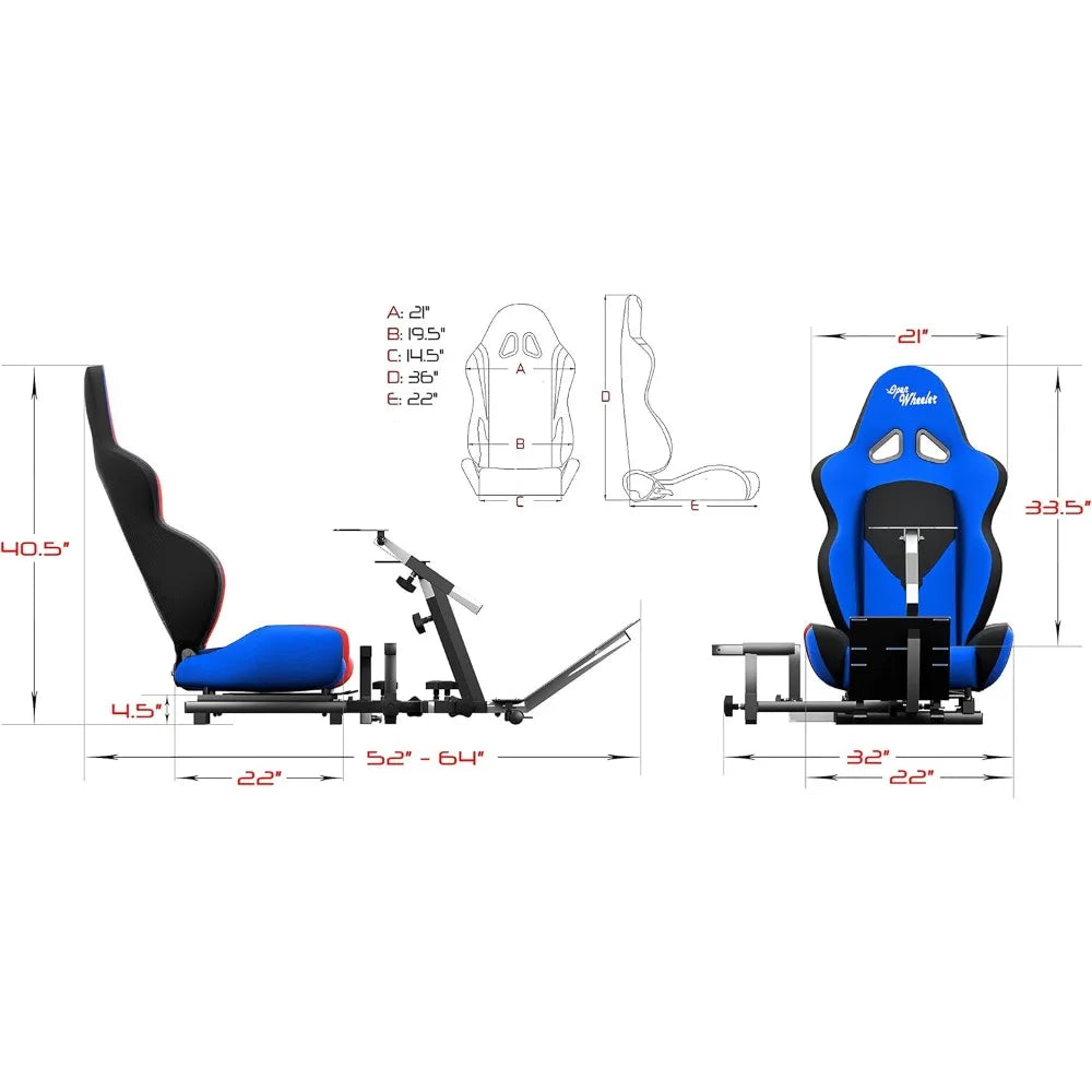 RBXC Racing Seat Simulator Gaming Chair With Shifter Mount