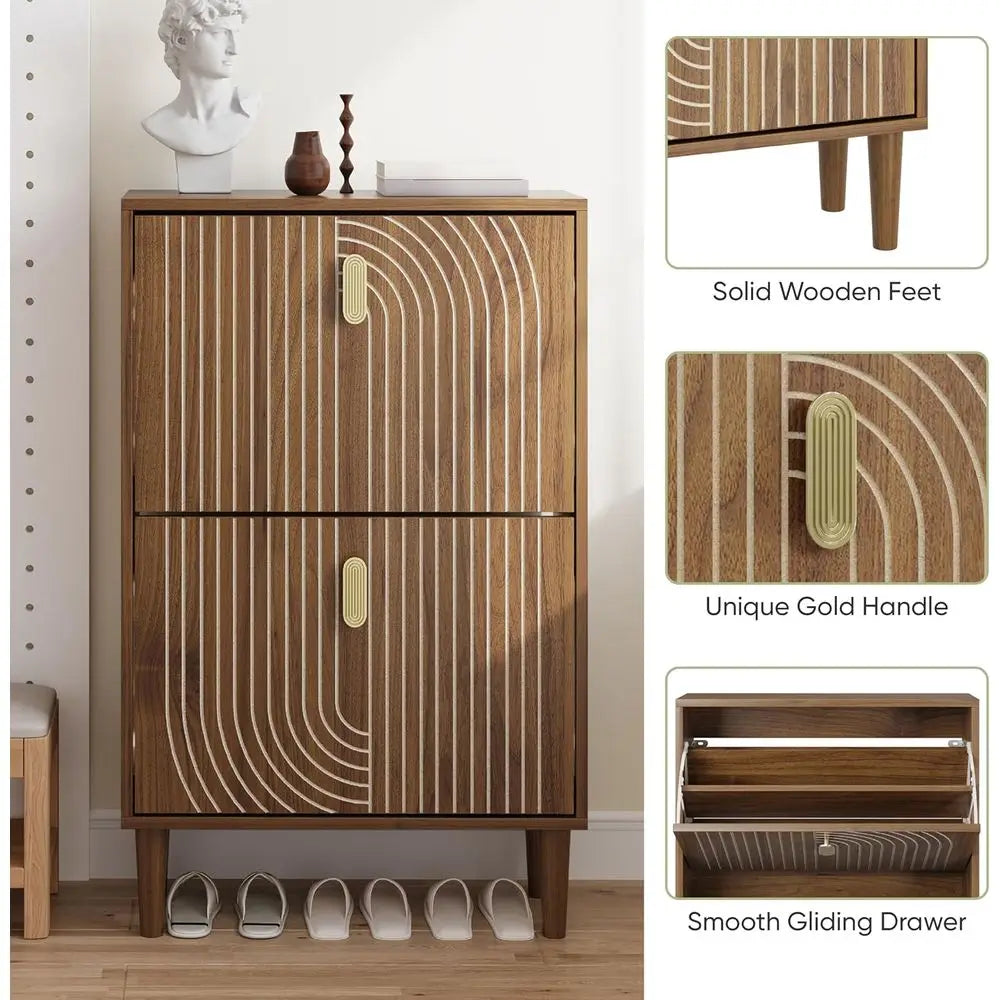 DAFIFY Flip Drawer Shoe Cabinet