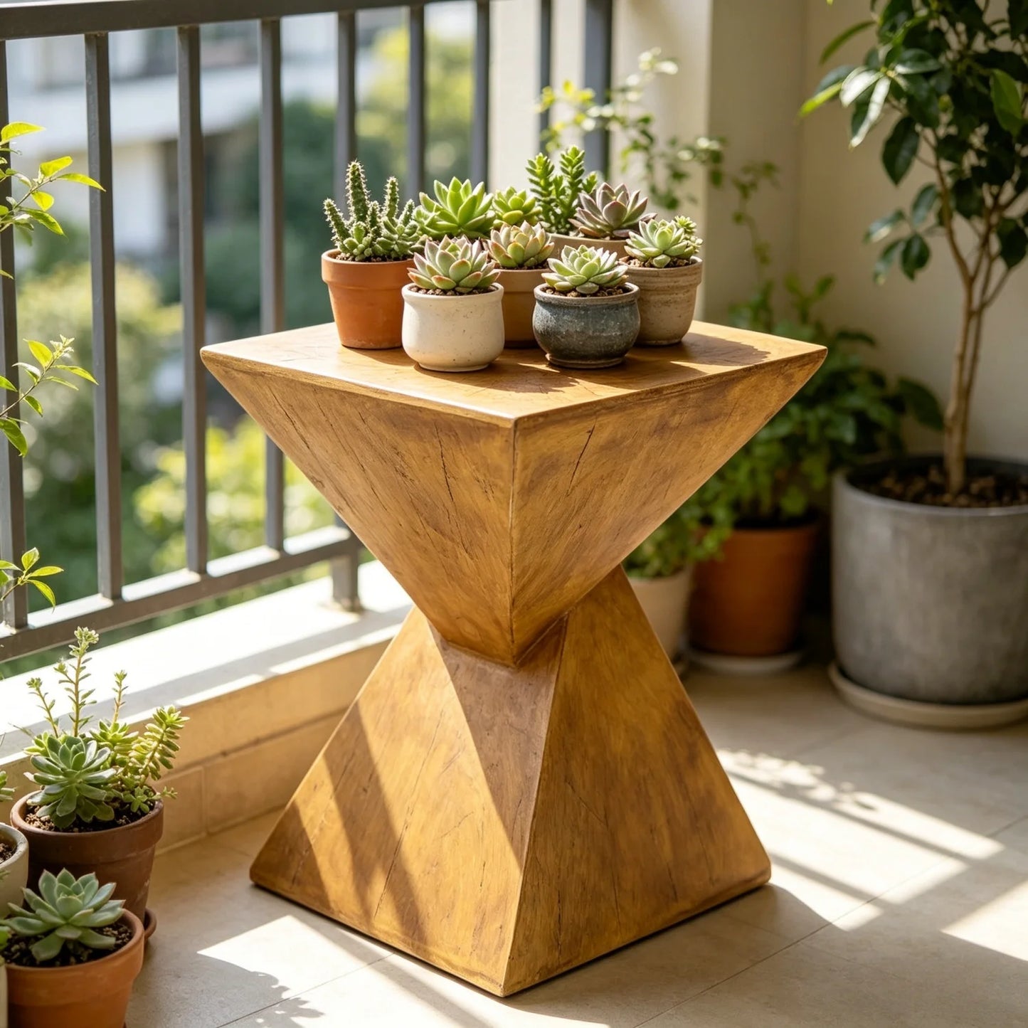 Modern Wood End Table For Living Room