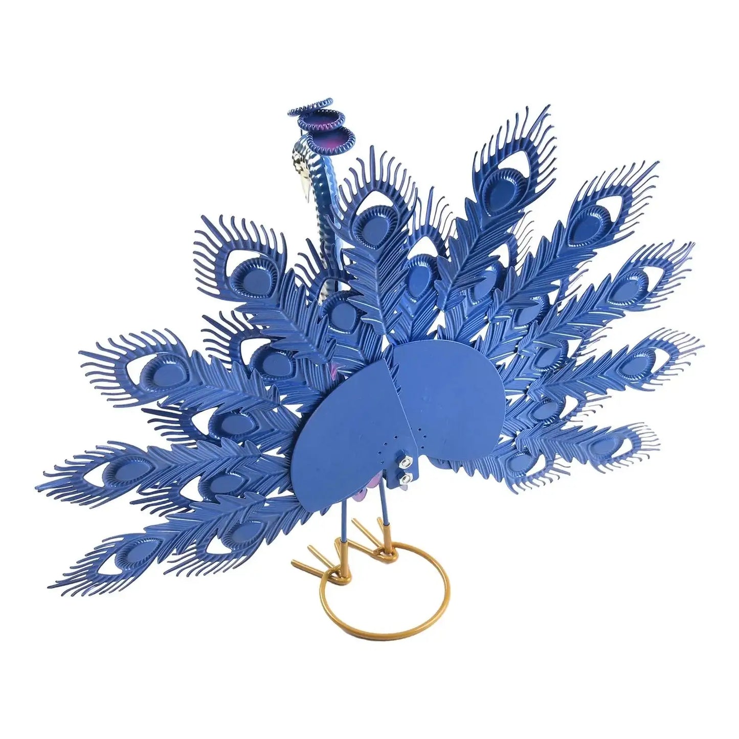 Hign-concerned Peacock Metal Statue Animal Sculpture