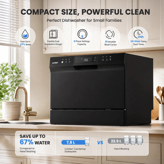 Midea Large Capacity Automatic Dishwasher With Digital Timer