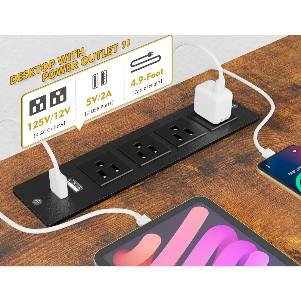 RBXCLShapedDeskWithHutchAndDrawersForHomeOfficeWorkstationStorageSolutionDurablePremiumConstruction