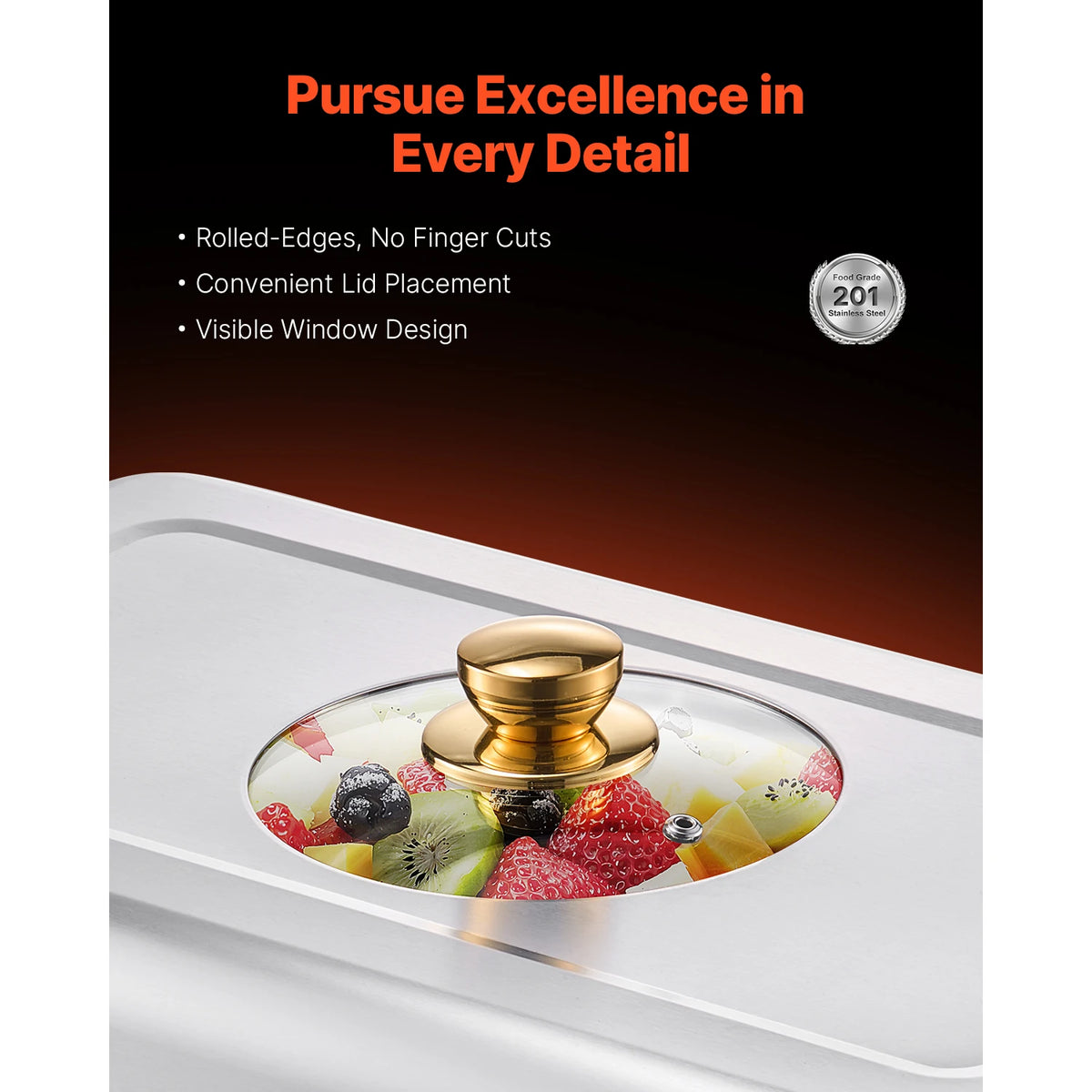 SucceBuy Stainless Steel Chafing Dish Buffet Catering Set