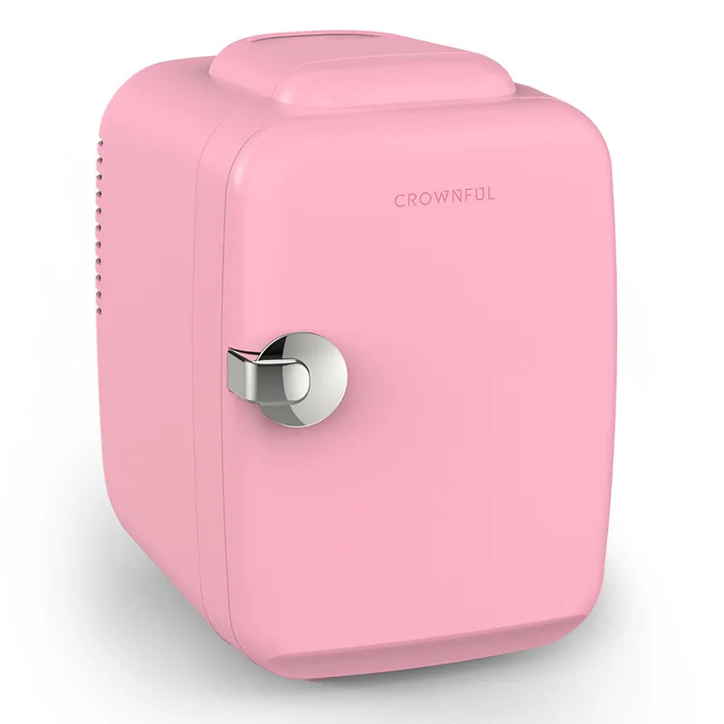 Crownful Portable Mini Fridge For Beauty Makeup And Skincare