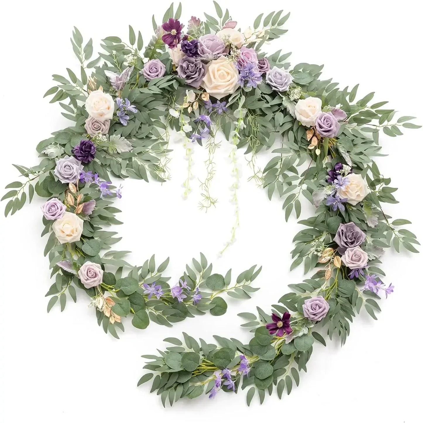 Artificial Flower Backdrop Garland For Wedding Arch Eucalyptus Rose
