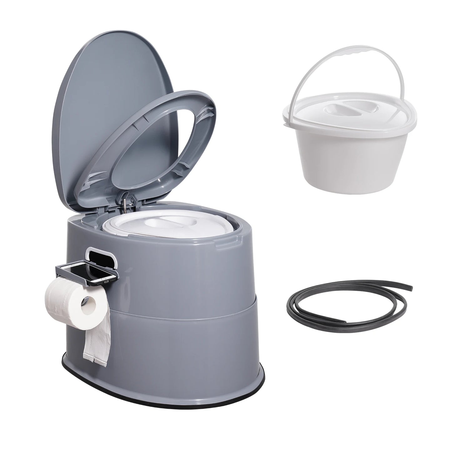 SucceBuy Portable Camping Toilet With 1.3G Detachable Inner Bucket