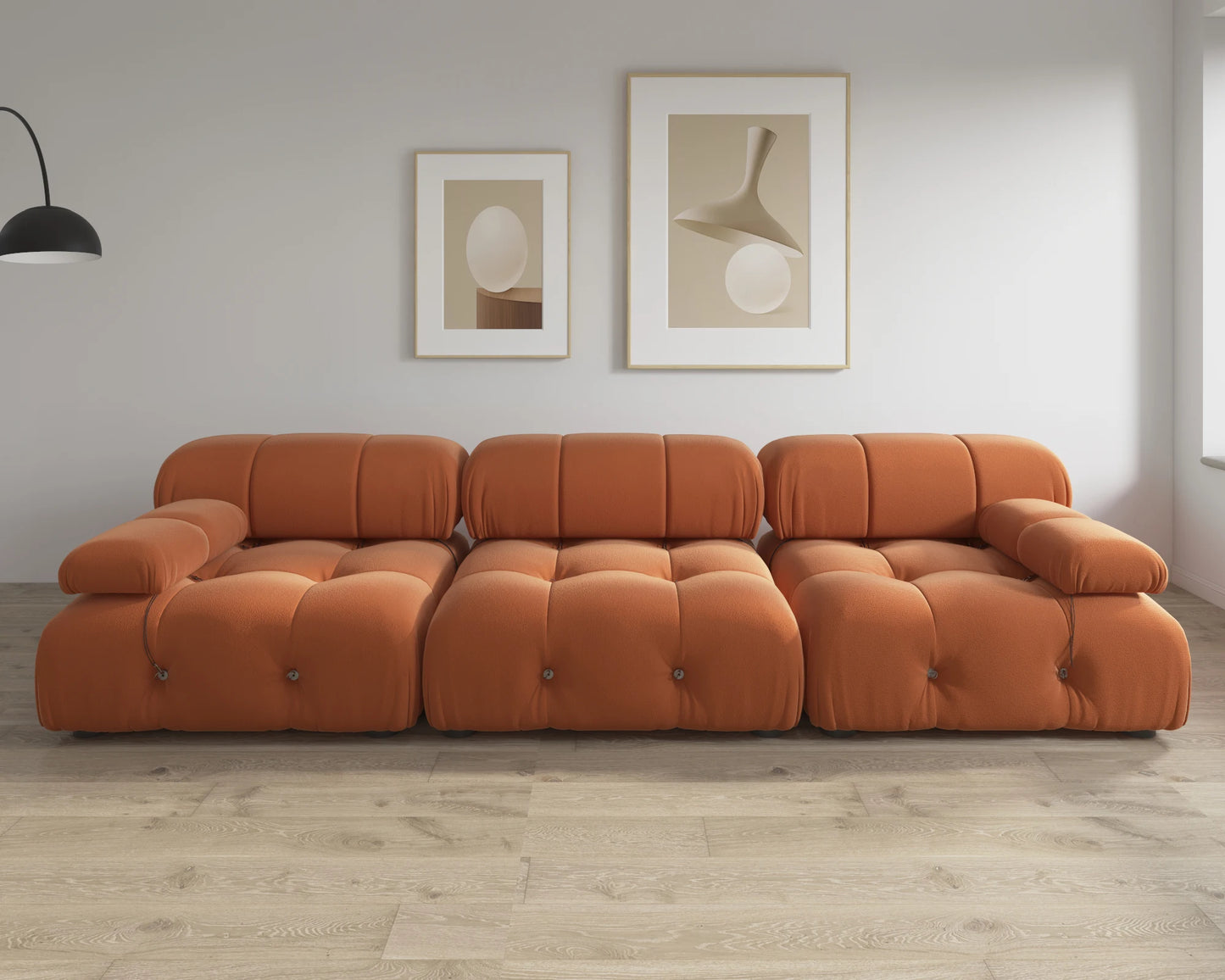 Guangdong CN Minimalist Velvet Modular Sectional Sofa