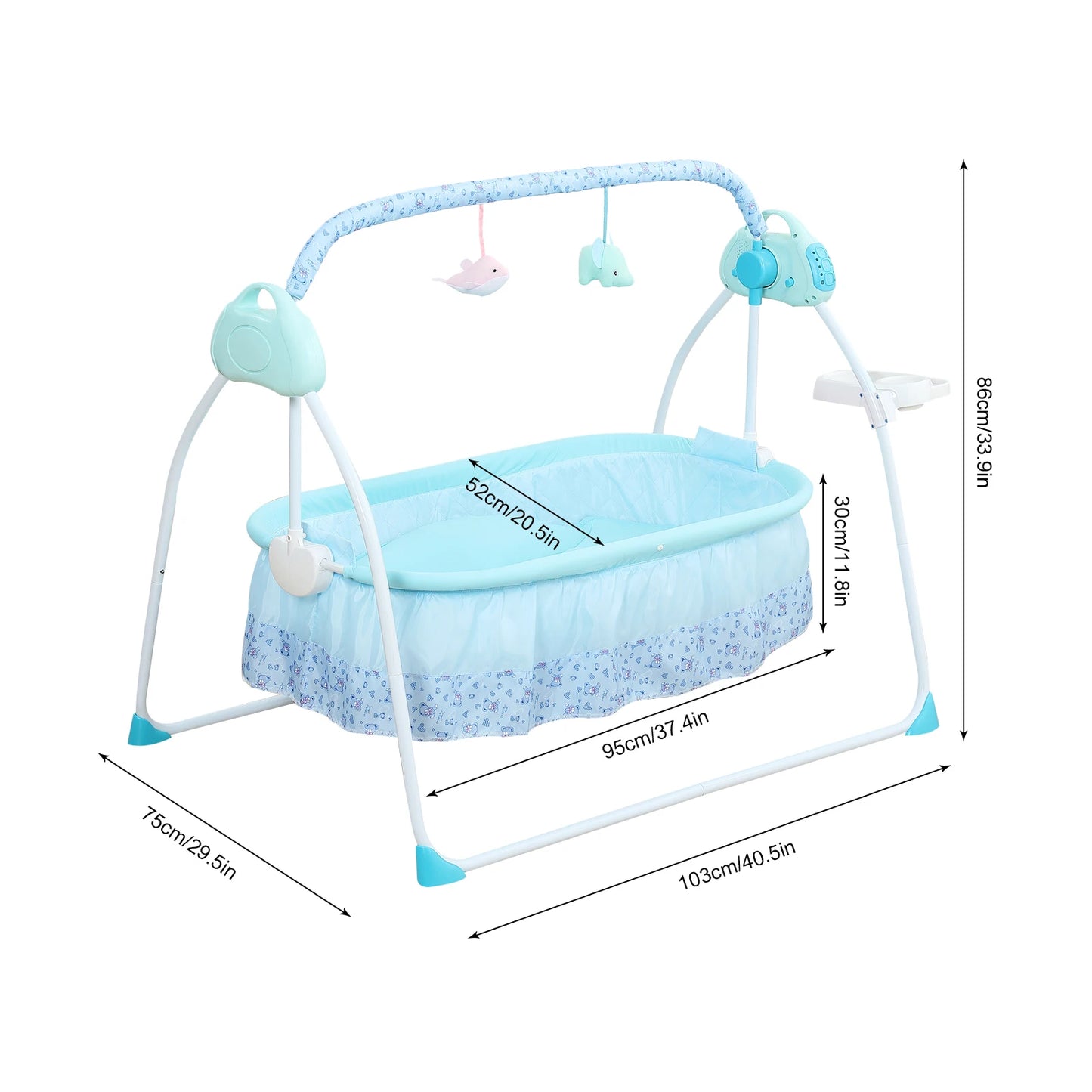 Devine In And Out Electric Baby Cradle Rocker Deluxe