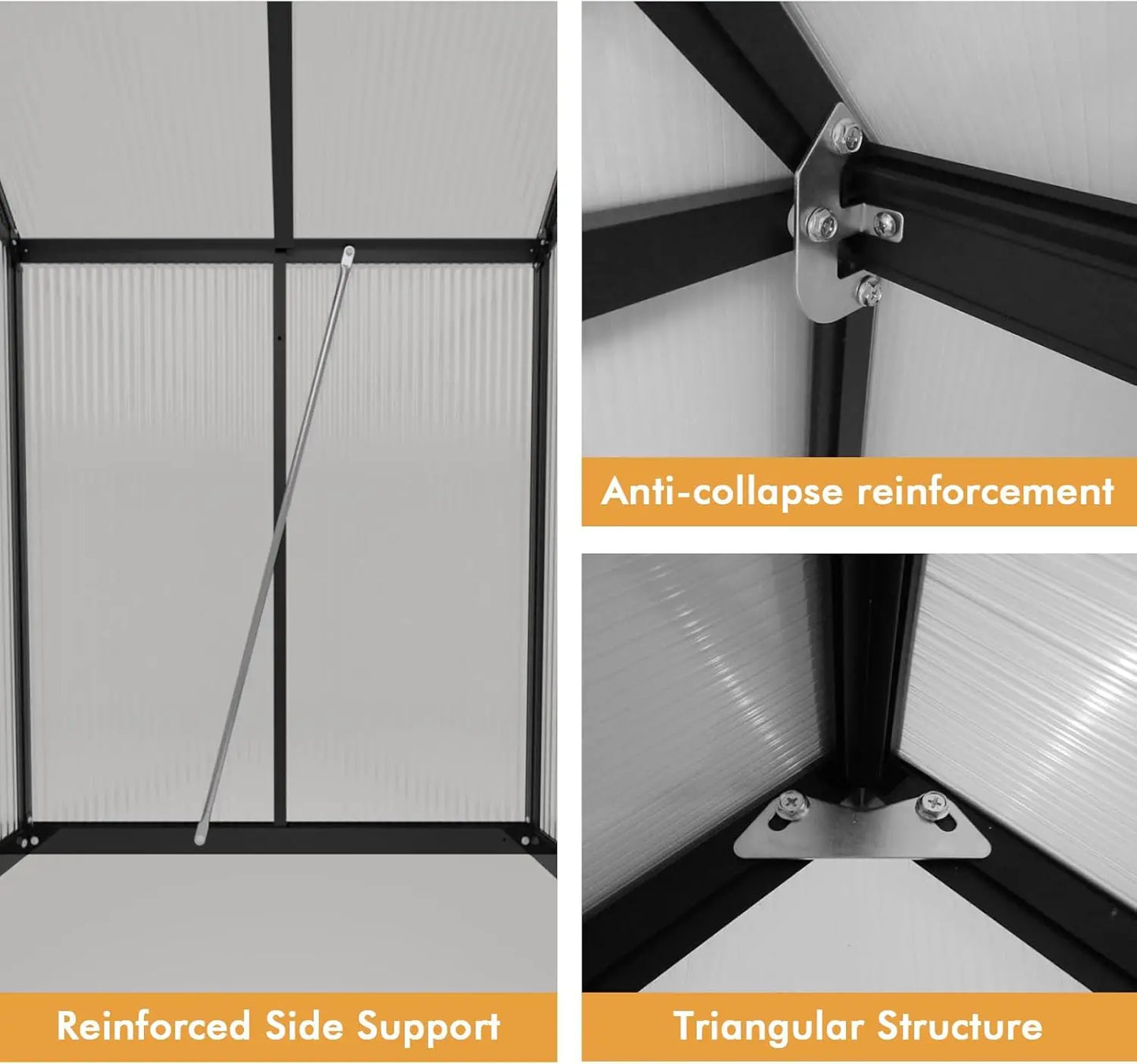 XMSJ Enhanced Aluminum Walk In Greenhouse