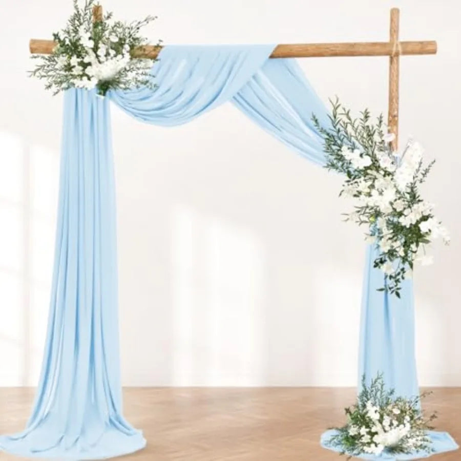 Wedding Arch Draping Fabric Sheer Chiffon Backdrop Panel
