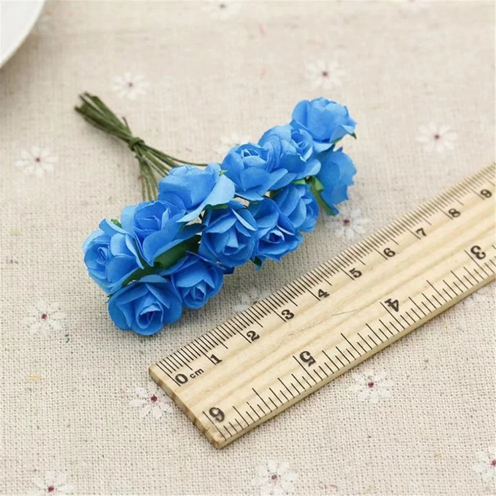 Artificial Paper Rose Bouquet For Scrapbooking And Wedding Decor