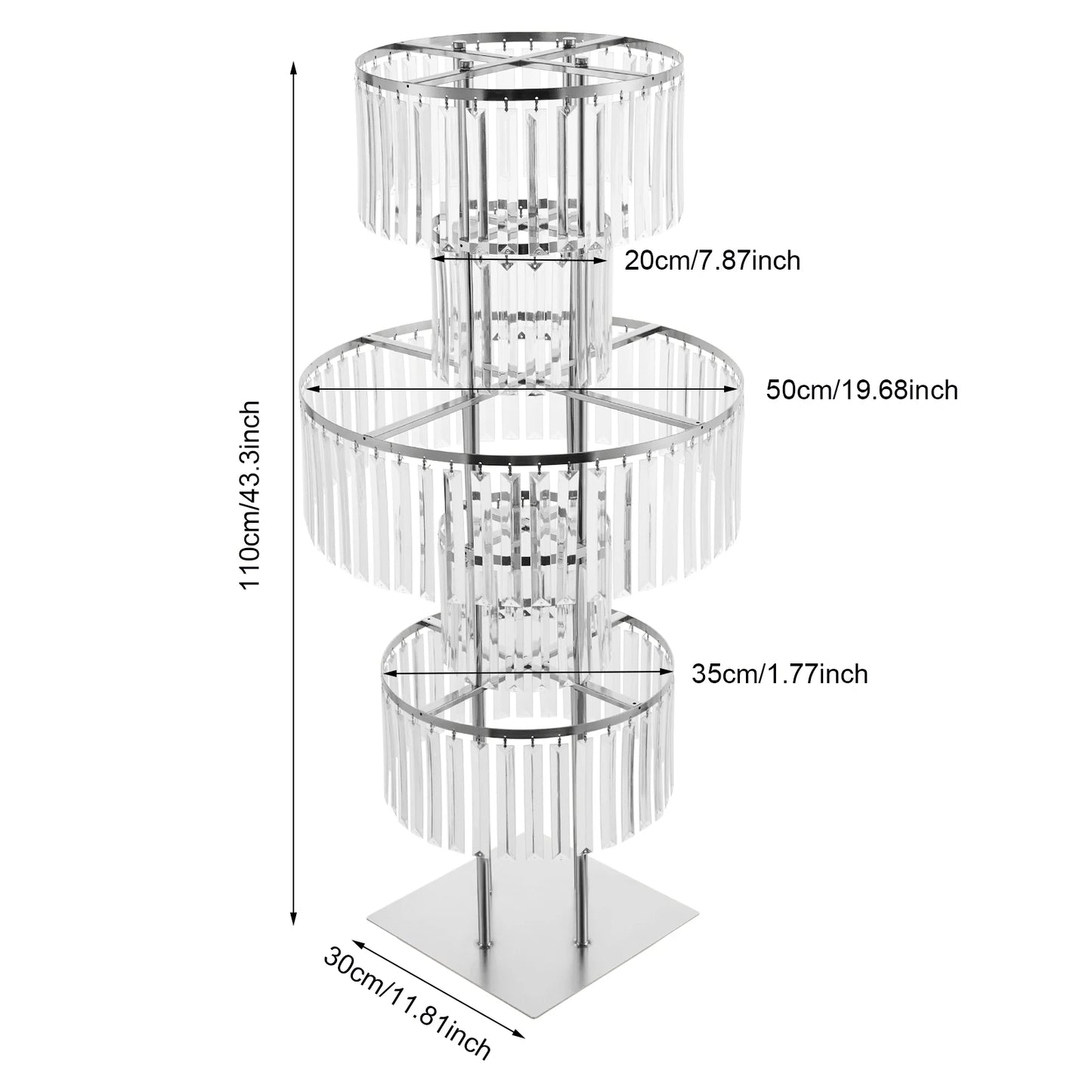 Sichuan Crystal Flower Stand Five-Tier Centerpieces