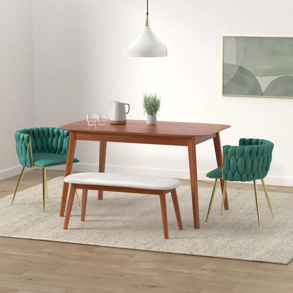 RBXC Velvet Upholstered Modern Accent Dining Chairs
