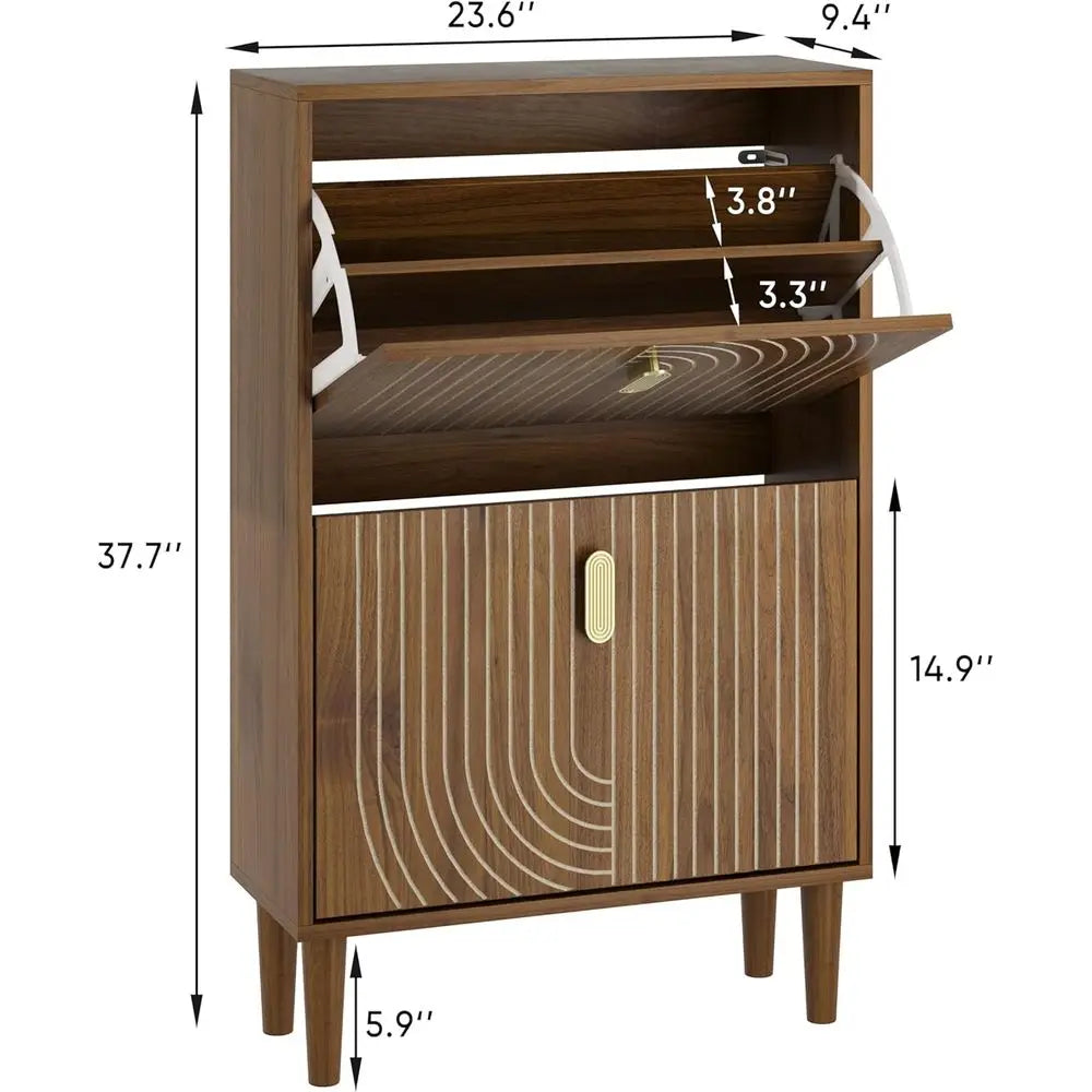 DAFIFY Flip Drawer Shoe Cabinet