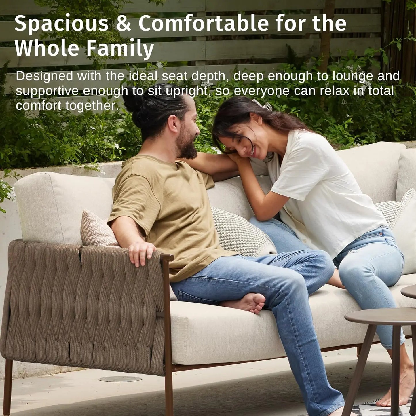 Outdoor Patio Furniture Set Deep Seating And Coffee Tables