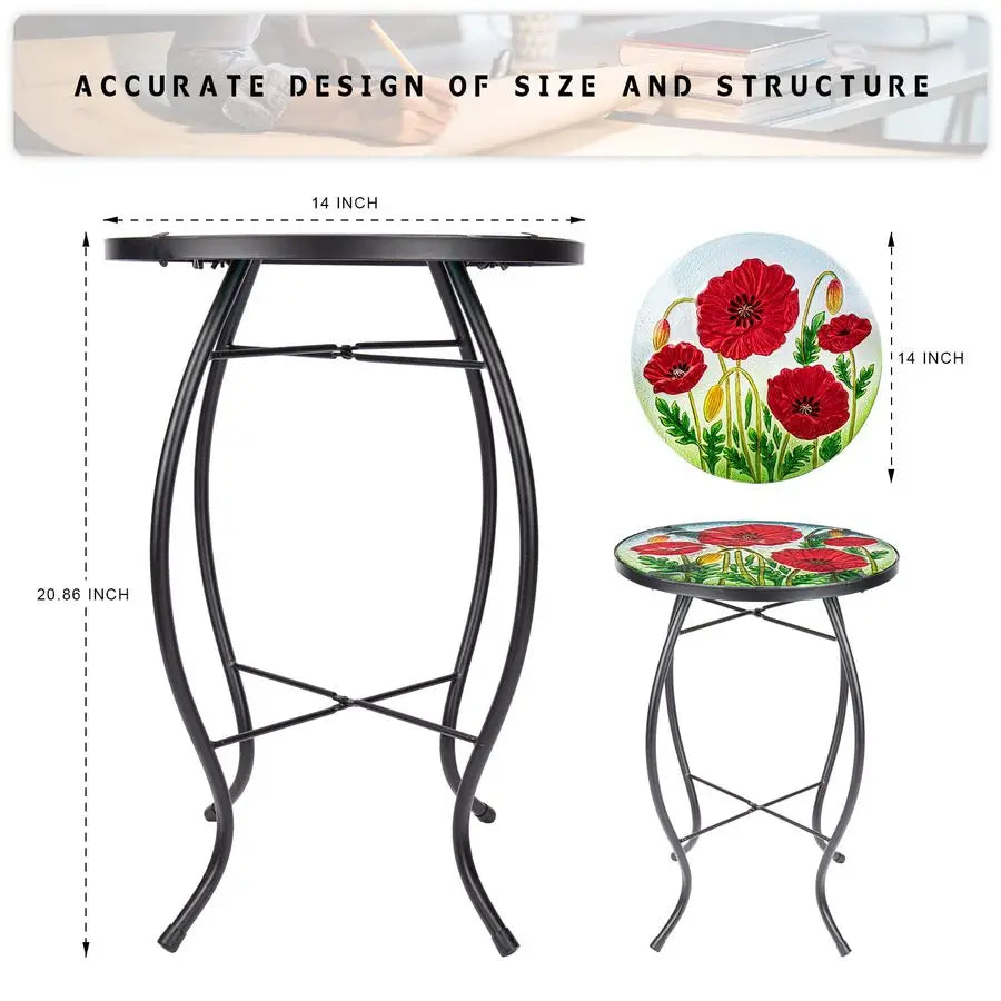 XMSJ Outdoor Mosaic Side Table