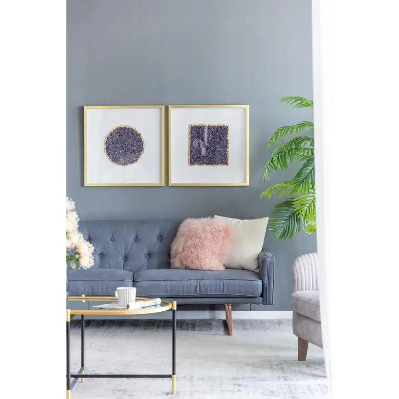Premium Paper Shadow Box Wall Decor Crystal Accent
