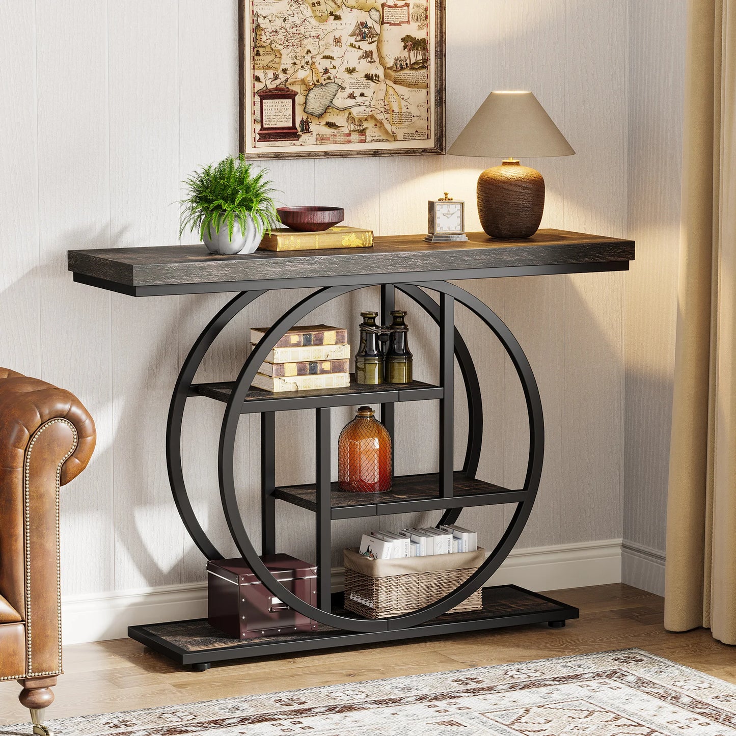 Tribesigns Console Table 4 Tier Entryway Sofa Table