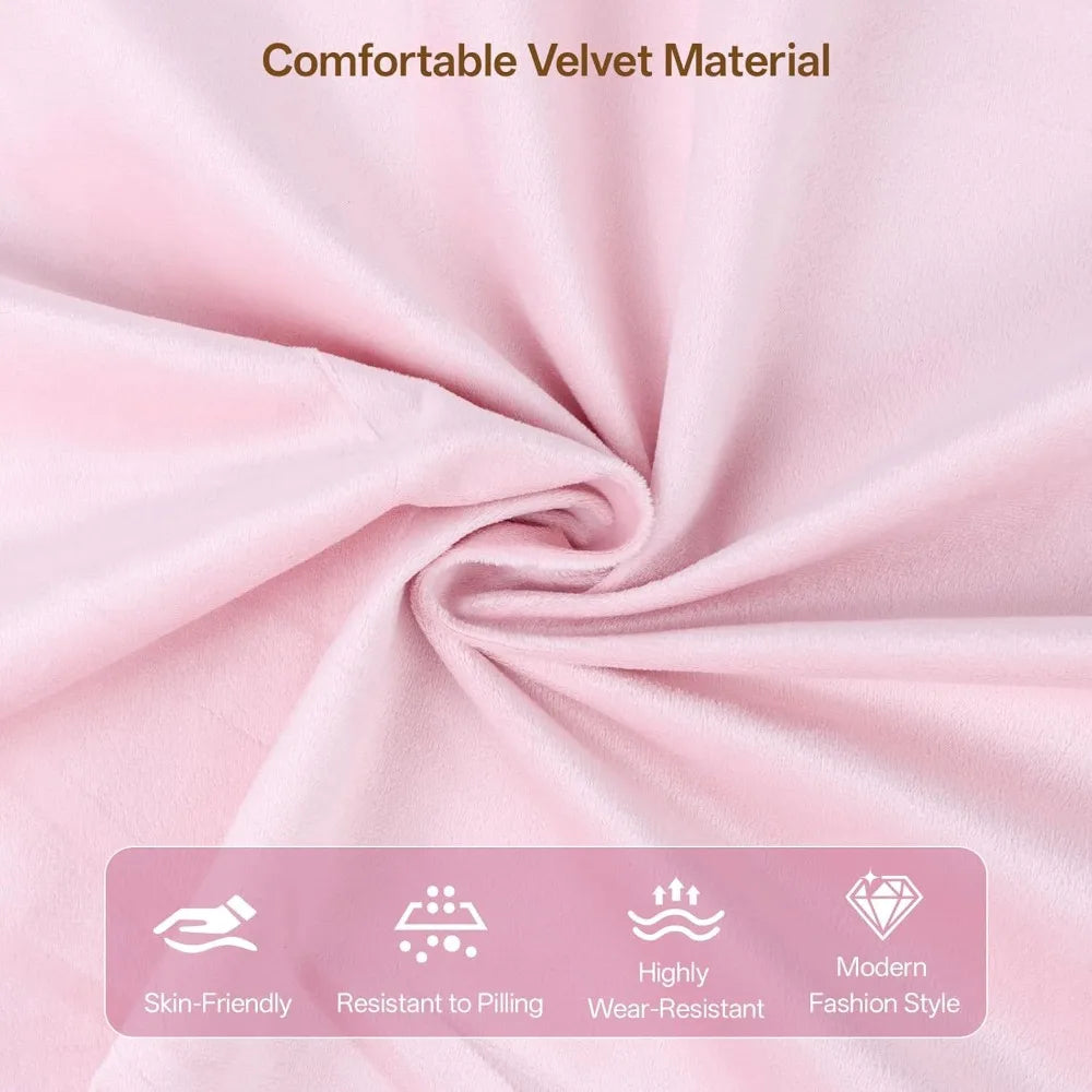 Velvet Sleeper Sofa With Storage Pockets For Living Room