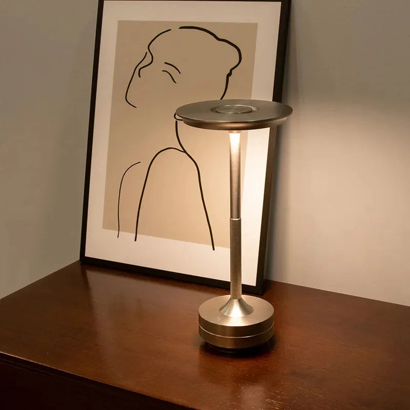 Hph Metal Touch Dimming Rechargeable Led Desktop Lamp