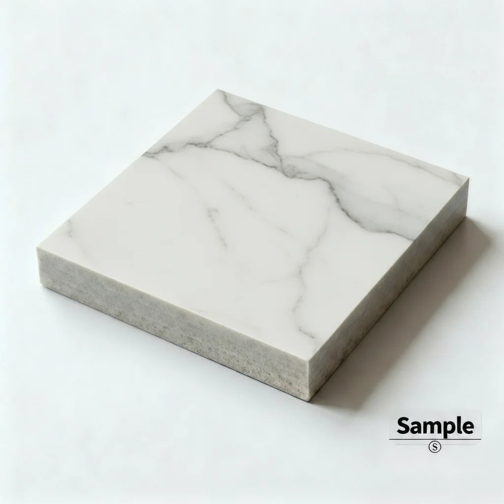 OMGD Marble Square Coffee Table Minimalist Modern Heat Resistant