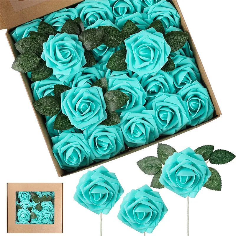 Artificial Foam Rose Flowers for Weddings Bouquets and Centerpieces