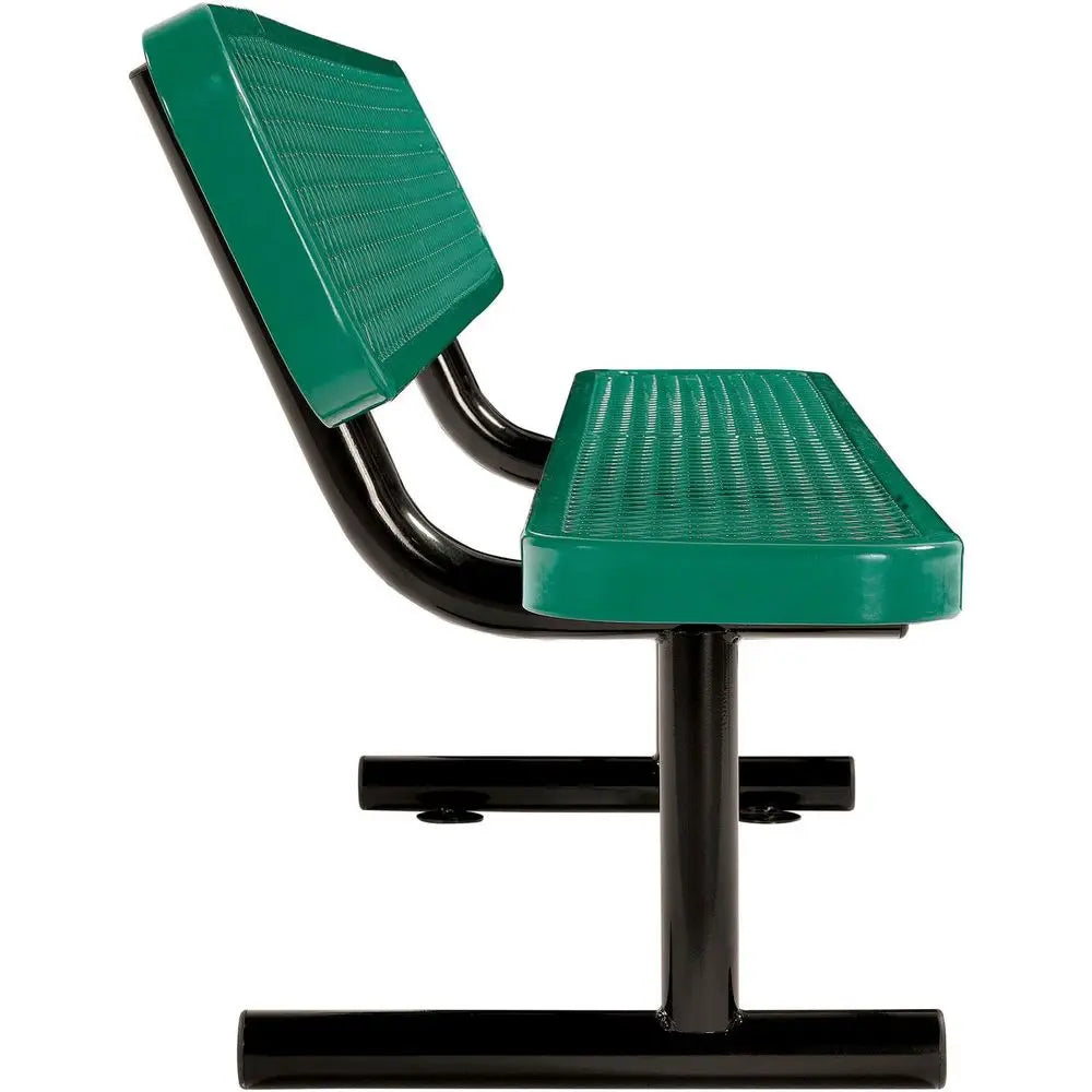 Industrial Heavy Duty Expanded Metal Mesh Bench With Backrest