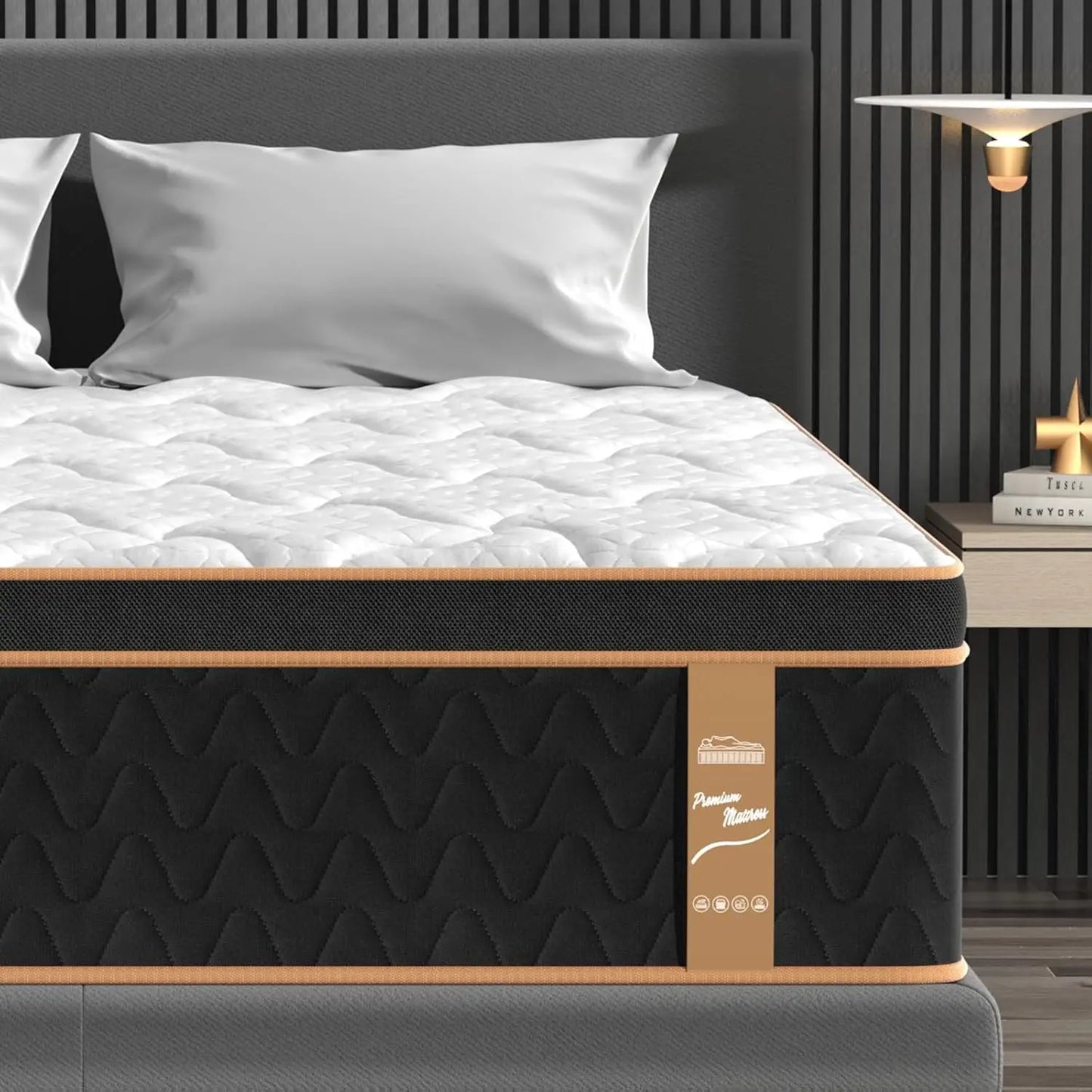 BedStory Hybrid Mattress With Gel Memory Foam And Springs