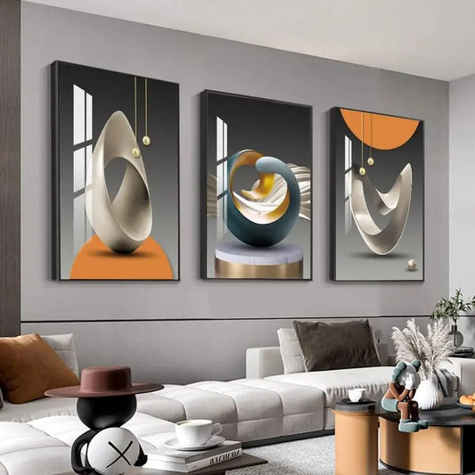 Abstract Modern Wall Art Print Framed Home Decor Gallery