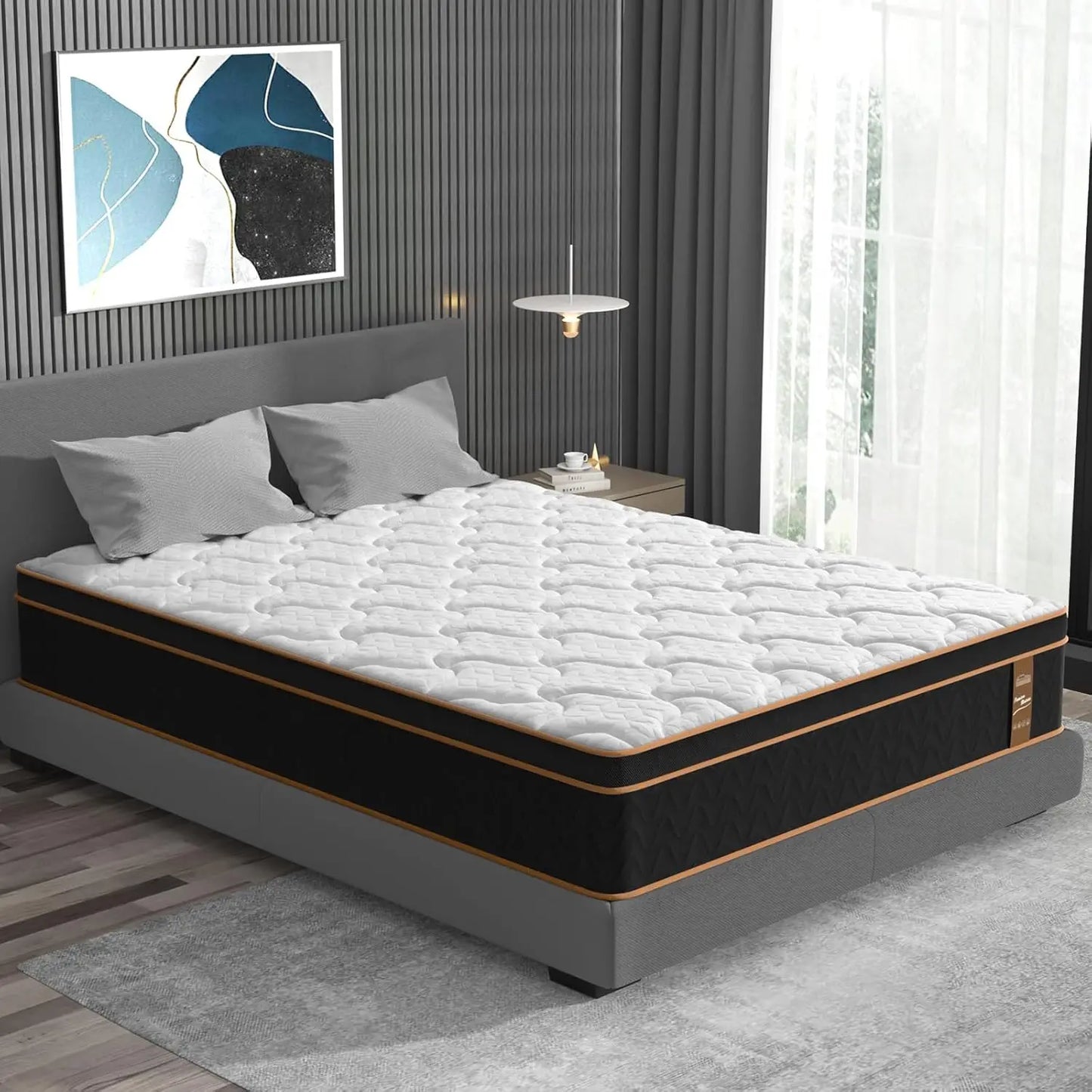 BedStory Hybrid Mattress With Gel Memory Foam And Springs