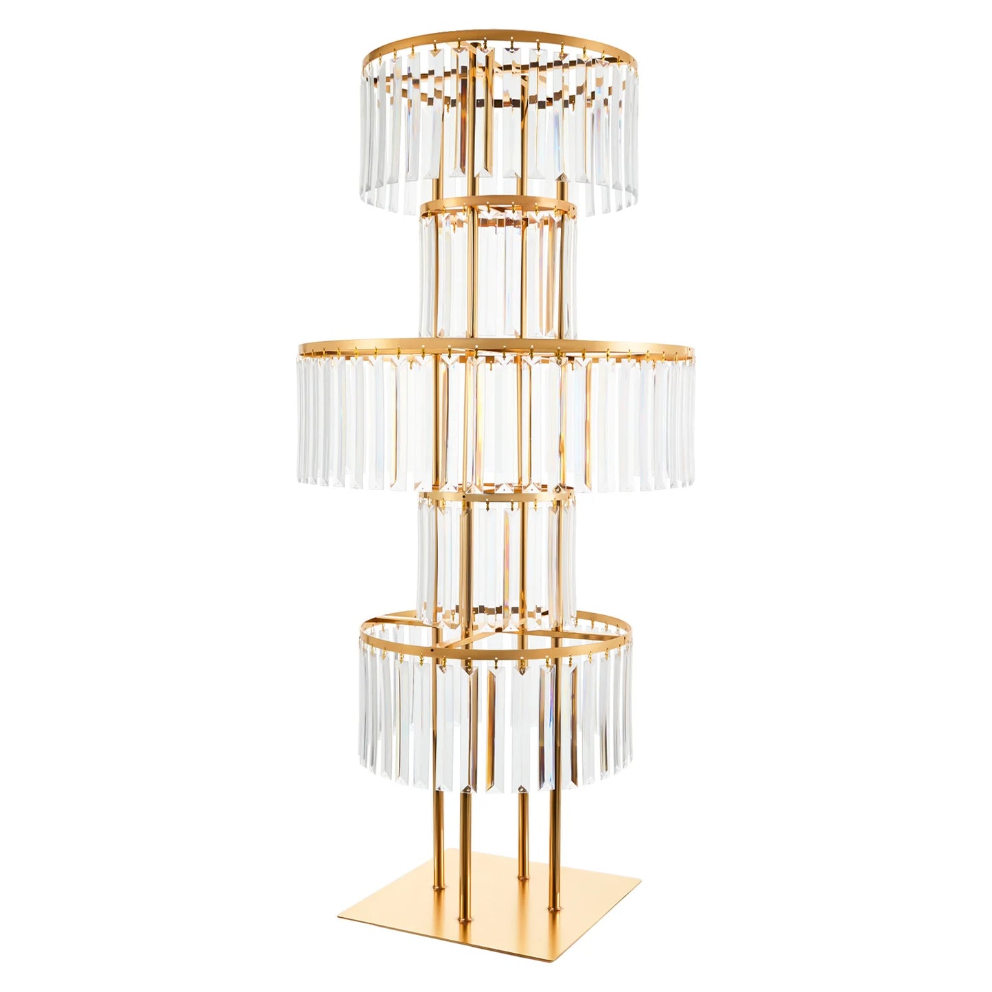Hign Concerned 5 Tier Wedding Centerpieces Acrylic Stand
