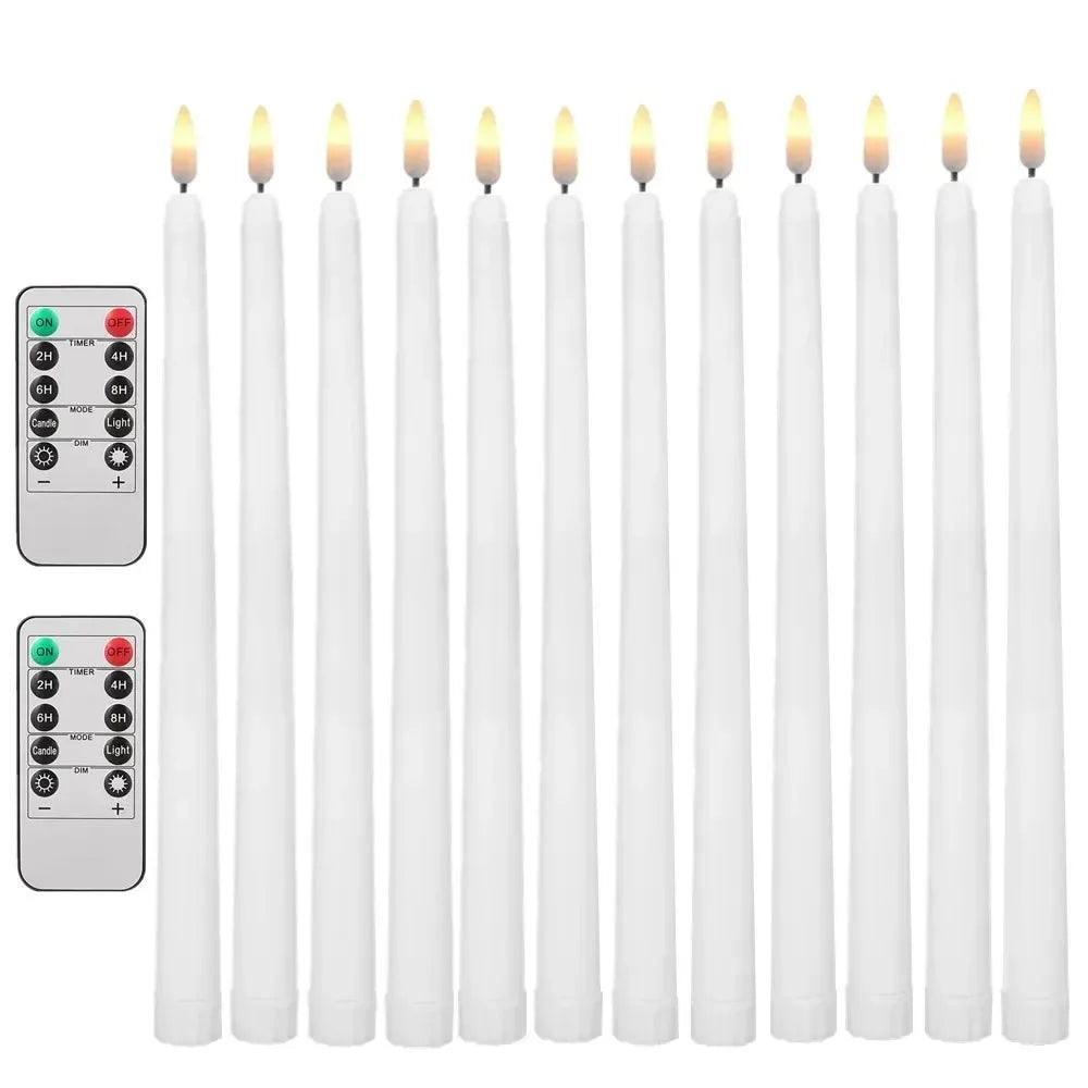 Feature Flameless LED Tealight Candles 12 Or 24 Pack