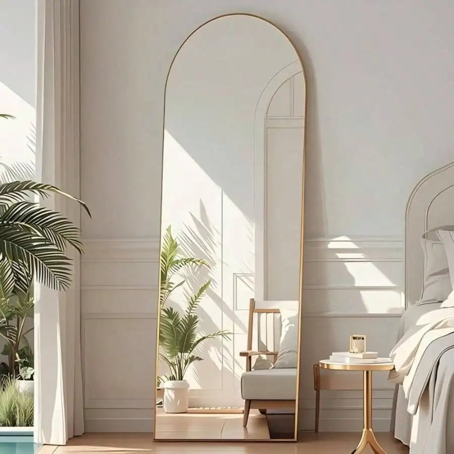 Arched Wall Mirror Framed For Elegant Living Home Decor
