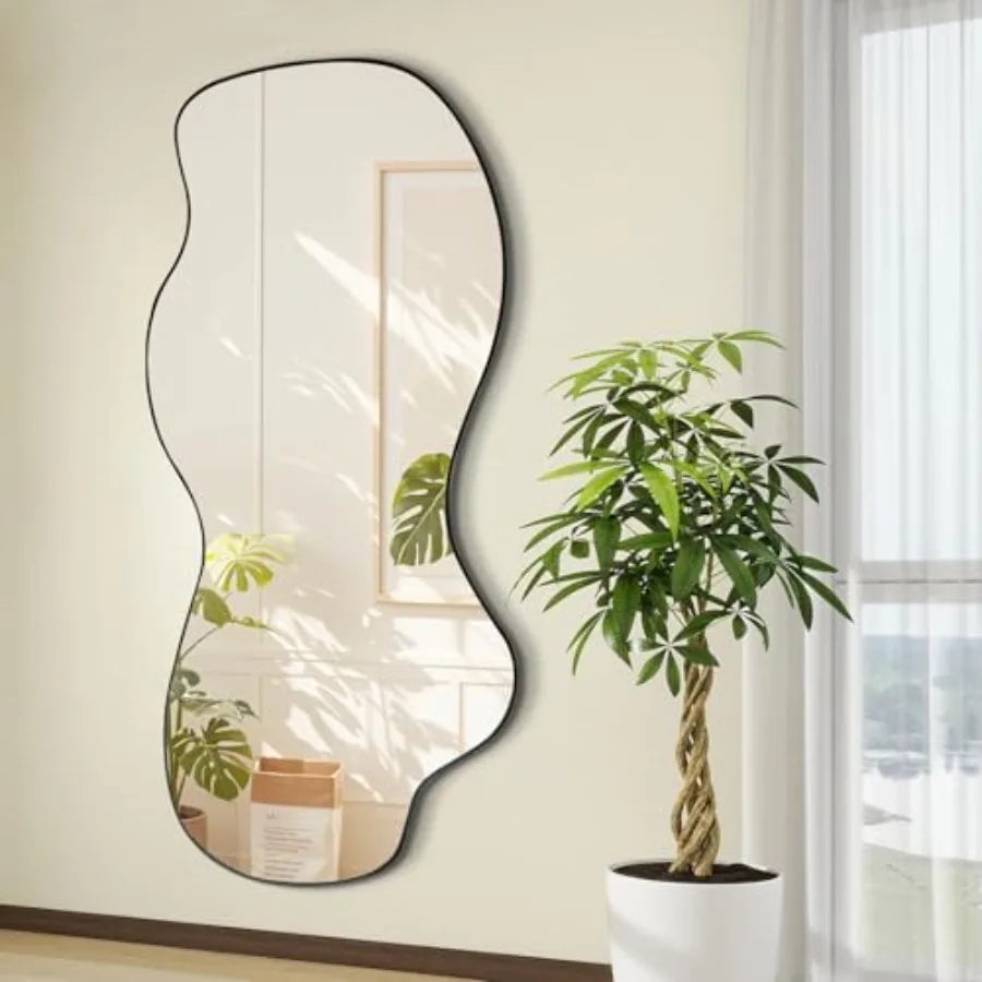 Irregular Mirror Asymmetrical Frameless Wall Mirror For Dressing Room
