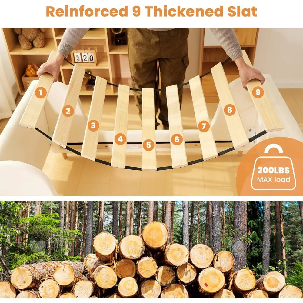 Zhuoting Toddler Bed Padded Floor Frame For Kids Safety