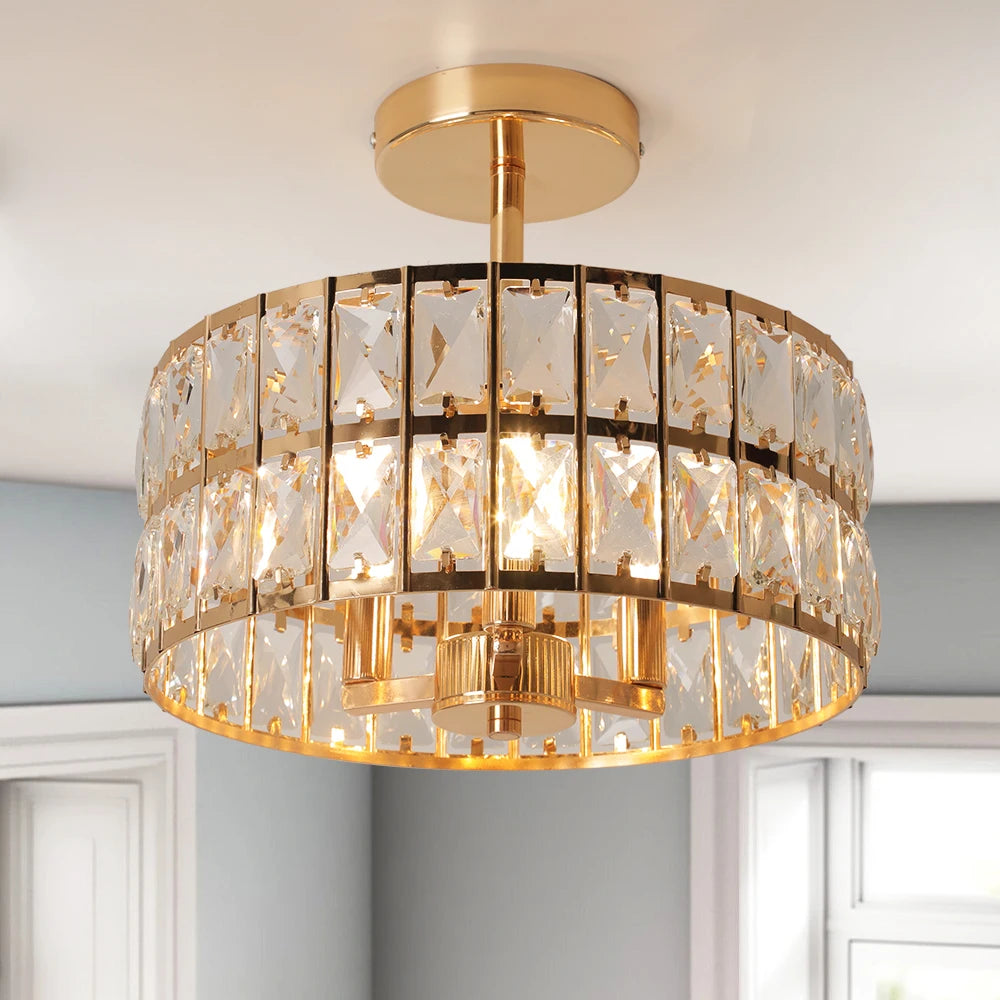 Vetrulus Crystal LED Pendant Chandelier for Modern Home Lighting