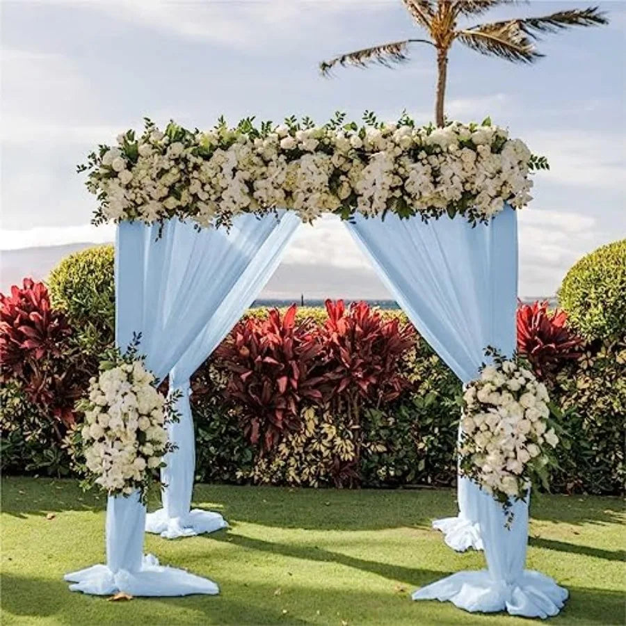 Wedding Arch Draping Fabric Sheer Chiffon Backdrop Panel