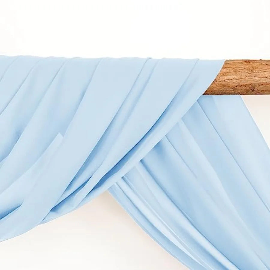 Wedding Arch Draping Fabric Sheer Chiffon Backdrop Panel