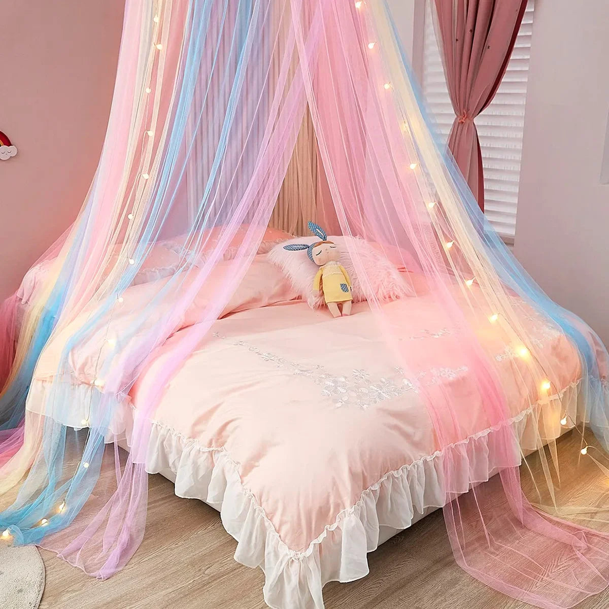 DevineInAndOut Baby Mosquito Net Dome Canopy Light Crib